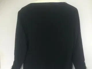 Blå blazer med aftagelige manchet og krave 