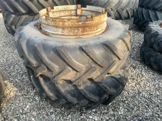 Dunlop 16.9-34 Sølv med ring og 5 Dual låse