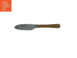 Brugt smørkniv med træhåndtag (str. 21 cm)
