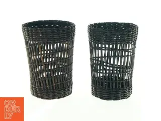 Flettede kurve til drikkeglas(str. H. 11 cm. ø. 8,5 cm)