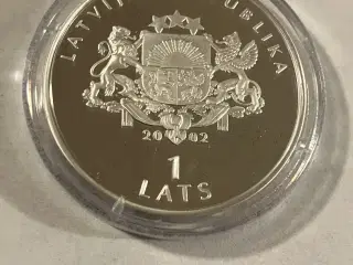 1 Lats 2002 Latvia - Silver