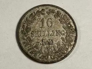 16 Skilling 1856 Danmark