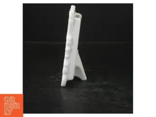 Hvid porcelæns billedramme (str. 13x10 cm)