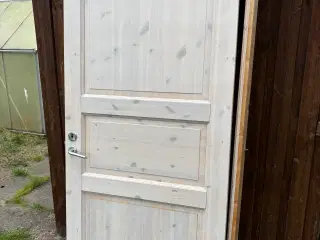 Massive døre, hvidolieret