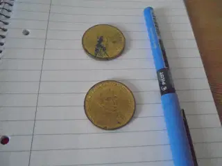 2 mindemønter fra 1960  For Danmarks sparekasser