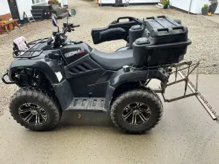 ATV KYMCO MXU 400, HVIDE PLADER