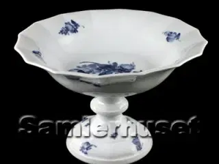 Blå Blomst Kantet Opsats 16 cm.