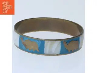 Armring med elefantmotiv fra Flora Danica (str. Ø 7 cm)