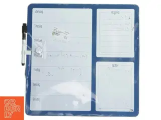 Magnetisk ugeplan med marker (str. 36,5x36 cm)