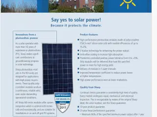 Solceller. Ca. 28 stk. a 250W.