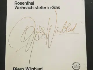 Bjørn Wiinblad Juleplatte (weihnachten) i glas 197