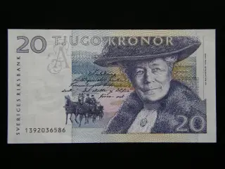 Sverige  20 Kronor 1991  P61a  Kv.XF/Unc