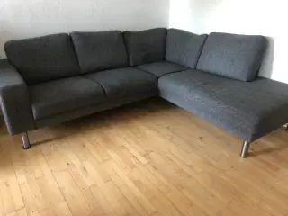 Sofa med chaiselong 