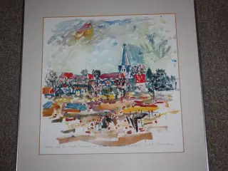 Akvarel billede af Per J. K. Pedersen 