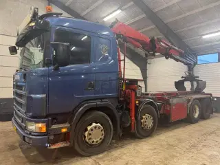 Scania 164 G Med Robson, Hejs og Fassi kran.