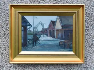 Maleri af Leif Kastrup (f.1946-)