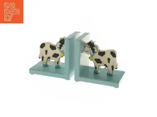 Bogstøtter med ko-design (str. 12x9x13 cm)