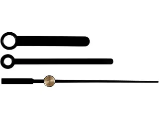 Urvisere, hulstr. 4+6 mm, sort, 1 sæt