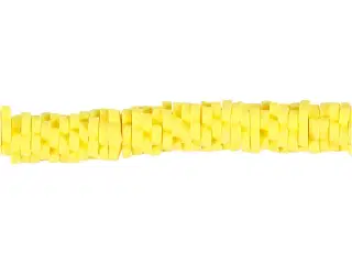 Lerperle, diam. 5-6 mm, hulstr. 2 mm, gul, 145stk./ 1 pk.