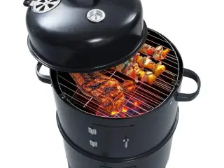 3-i-1 kul-/røgegrill 40x80 cm