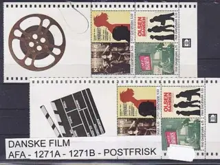 Danske Film AFA 1271A -1271B Postfrisk