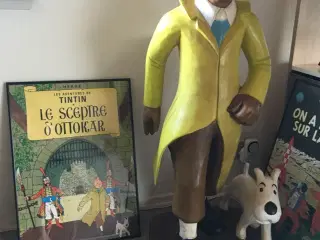 Stor Tintin træfigur