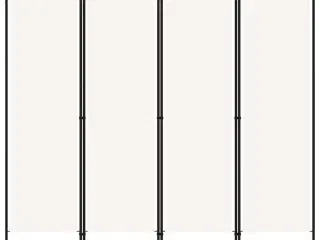 4-panels rumdeler 200 x 180 cm hvid