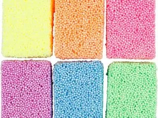 Soft Foam, neonfarver, 6x10g/ 1 pk.