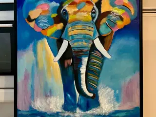 Maleri Elefant 