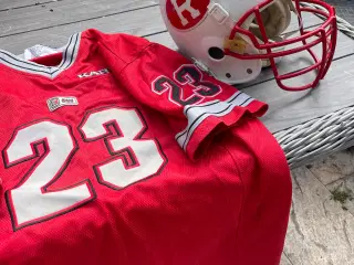 American football hjelm og trøje