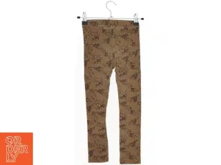 Brune leggings med blomsterprint fra Lil atelier (str. 116)