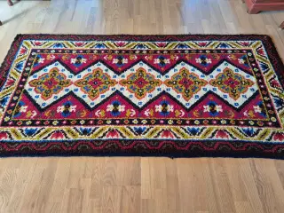 Håndknyttet tæppe, 106 x 198 cm