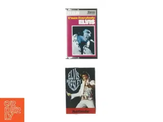 Kassettebånd (2 stk) med Elvis (str. 11 x 7 cm)