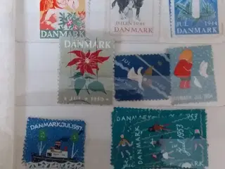 Julmærker/frimærker blander