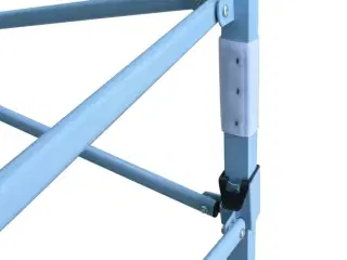 Foldbart pop-up telt med 4 sidevægge 3 x 4,5 m cremehvid