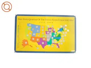 First state quarters of the united states collector&#180;s map fra Bog (str. LB 44 35)