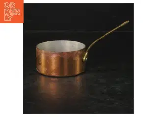 Gammel kobberkasserolle (str. Ø. 8,5 cm)