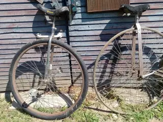 ethjulet cykel, store hjul