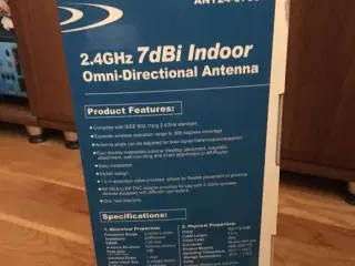 D-Link ANT24-0700 7dBi omni directional ekstern