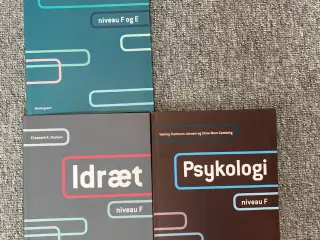 PAU bøger; Psykologi F, Idræt F, Samfundsfag F/E
