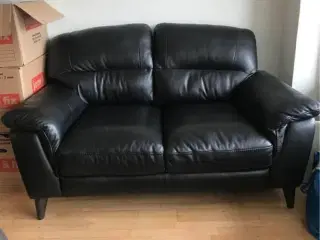 Lædersofa 2 personers 