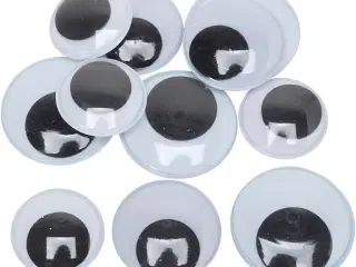 Rulleøjne Maxi - 150 par, 30-40 mm, til kreative projekter