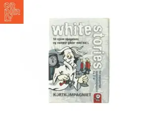 White Stories kortspil (str. 2,5x13x9,5 cm)