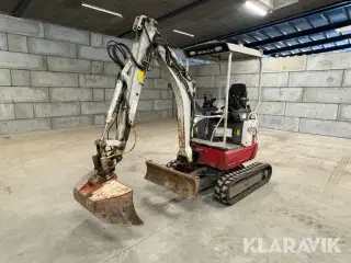 Gravemaskine Takeuchi TB215R med 3 skovle