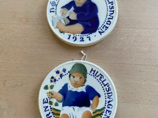 Københavnsk fajance Børnehjælps platter