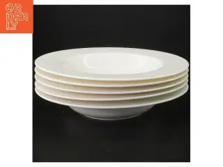 Hvide dybe tallerkener fra IKEA (str. 5 stk Ø 24 cm)