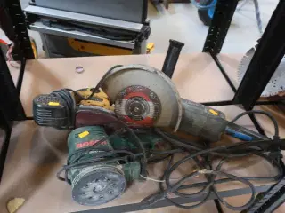 Vinkelsliber, rystepudser og excentersliber