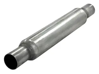 Rustfri lyddæmper 2" 76mm "micro"