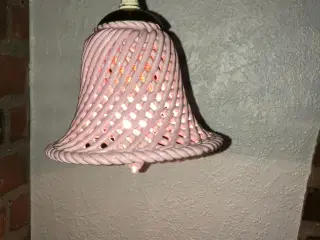 Lyserøde pendel lamper 3 stk.
