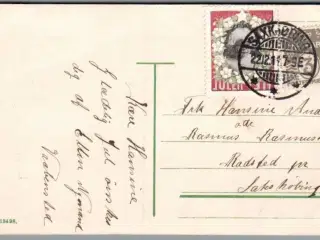 Julemærke 1911 på Postkort